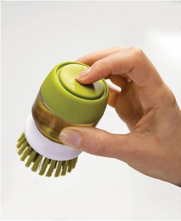 Dishwashing Brush With Liquid Soap Dispenser